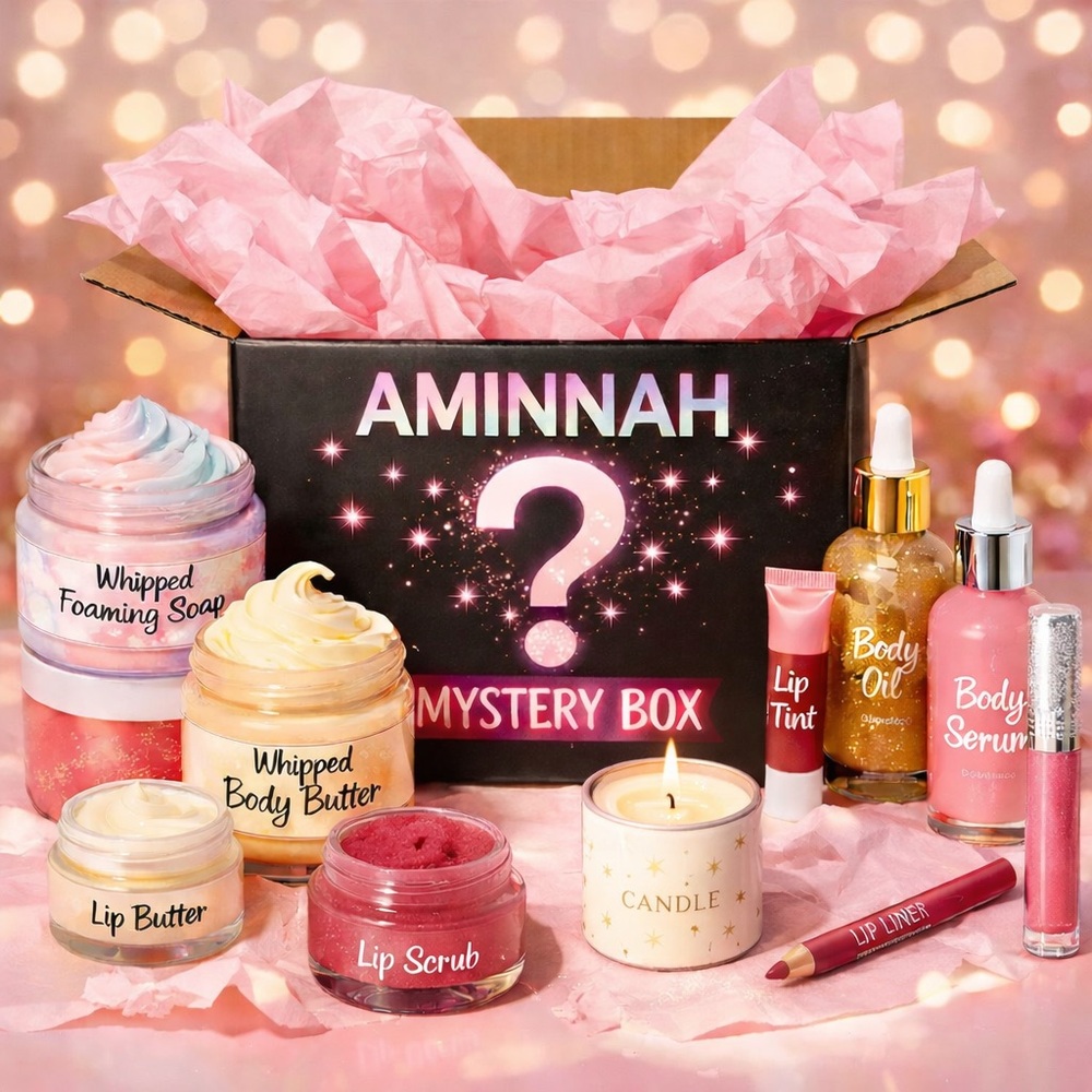 AMINNAH MYSTERY BOX!!! 
THE MORE YOU BID THE MORE YOU GET!!!
